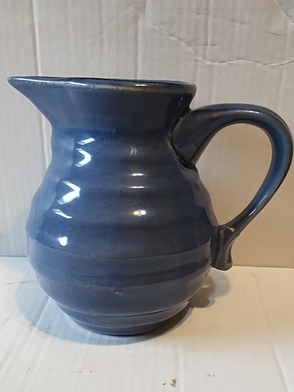 Blue Ceramic Pitcher Jug